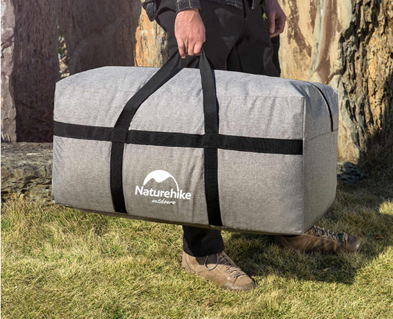 Сумка для зберігання портативна Naturehike NH17S021-L, 100 л, темно-сірий | Зображення 4