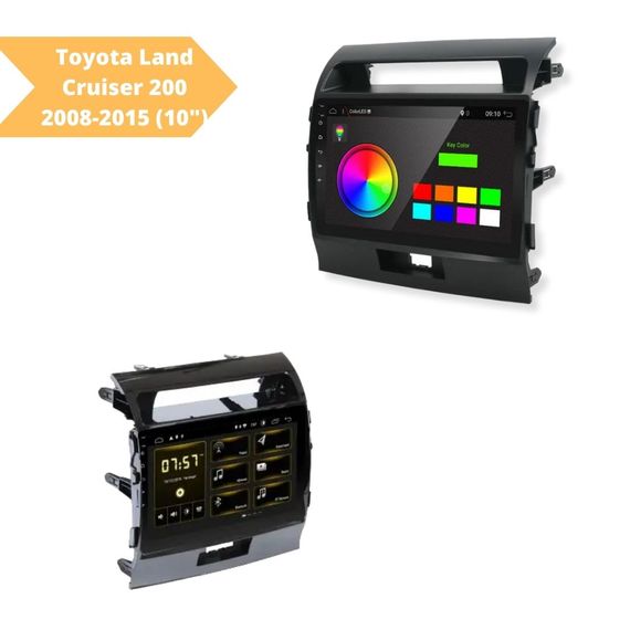Штатна автомагнітола Toyota Land Cruiser 200 2008-2015 (10") Android 10.1 (4/32)  чорний (MER-14136_5616) | Зображення 1