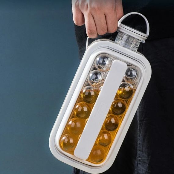 Силиконовая форма для льда с крышкой на 17 шариков Cool Home ICE Tray лоток для заморозки воды | Зображення 5