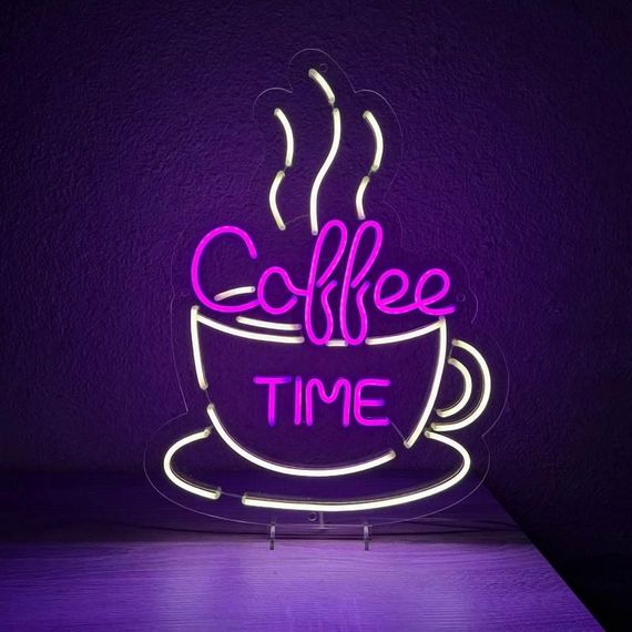 Неоновий світильник Coffee TIME 385х500 acr-n000115 | Зображення 1