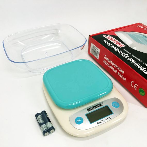 Кухонні ваги для зважування продуктів MATARIX MX-403, Ваги кухонні електронні хорошої якості IS-36 | Зображення 2