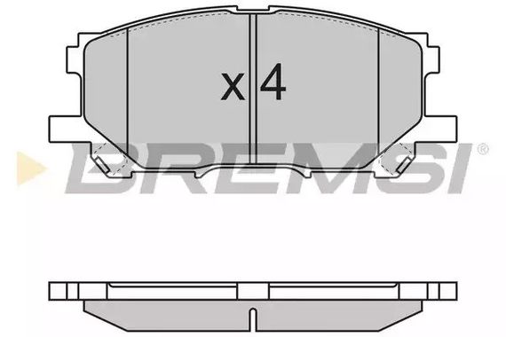 Колодки передні гальмівні Lexus RX 03-08 (sumitomo), Bremsi (BP3168) | Зображення 2