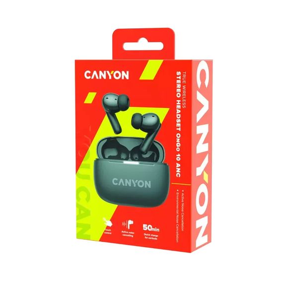 Навушники Canyon TWS-10 OnGo ANC ENC Black (CNS-TWS10BK) | Зображення 7