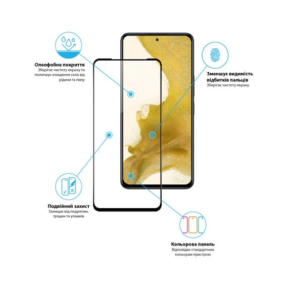 Скло захисне Global Full Glue Tecno Camon 18 Premier (1283126529191) | Зображення 3