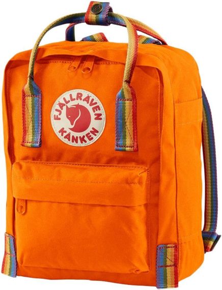 Рюкзак Fjallraven Kanken Rainbow Mini. Burnt orange/rainbow pattern | Зображення 1