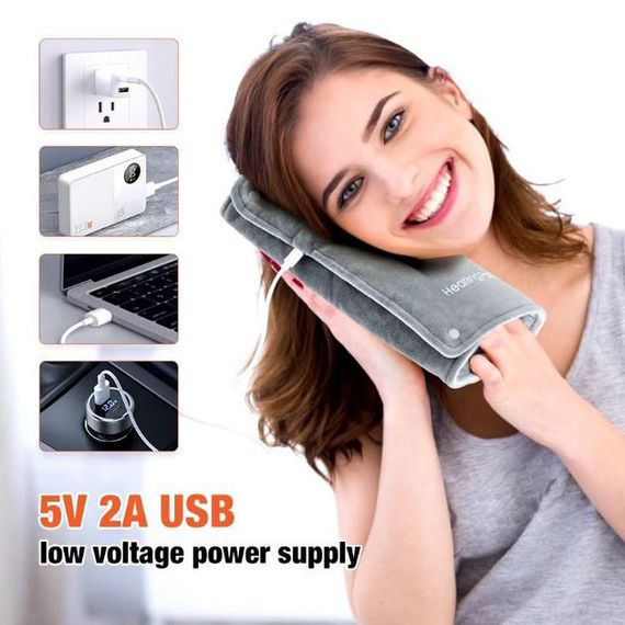 Универсальная электрогрелка от USB 30х50 см электрический термоковрик с подогревом для рук, ног и шеи TY-96