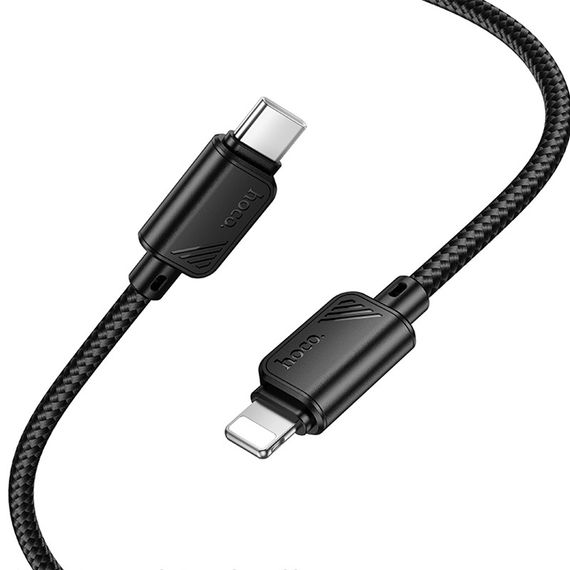 Дата кабель Hoco X113 Beneficio Type-C to Lightning (1m) Black | Зображення 3