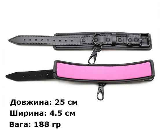 BDSM-наручники из искуственной кожи WeLove с отстегивающимся карабином | Зображення 5