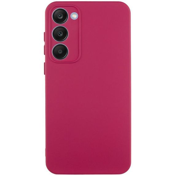 Чохол TPU GETMAN Liquid Silk Full Camera для Samsung Galaxy S23+ Бордовий / Marsala