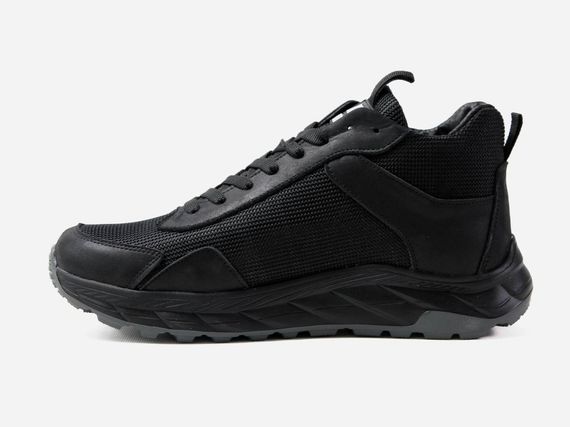 Зимові черевики  Nike натуральна шкіра та хутро колір чорний | Зображення 1