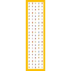 Доріжка на стіл (раннер) Дрібні квіти 150x40 см (DR_24A028)