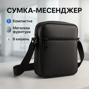 Сумка чоловіча планшет через плече, Сумка через плече кежуал чоловіча, Практична сумка-месенджер QE-67