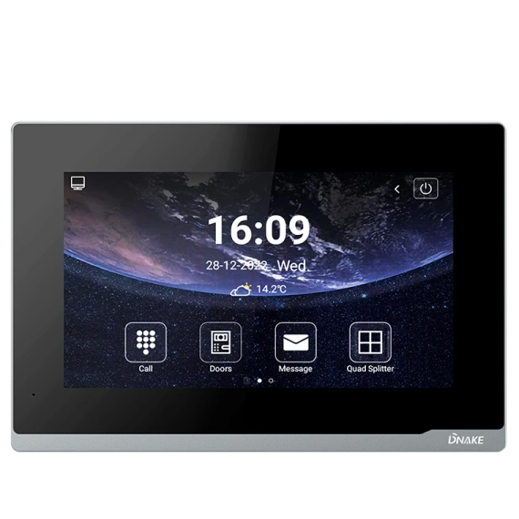 Dnake E416W 7" Android Відеодомофон з Wi-Fi - Монітори