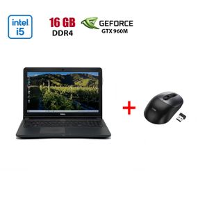 Игровой ноутбук Б-класс Dell Inspiron 15-7559 / 15.6" (1920x1080) IPS / Intel Core i5-6300HQ (4 ядра по 2.3 - 3.2 GHz) / 16 GB DDR3 / 480 GB SSD / nVidia GeForce GTX 960M, 4 GB GDDR5, 128-bit / WebCam б/у + Подарок Беспроводная мышь HOCO GM28