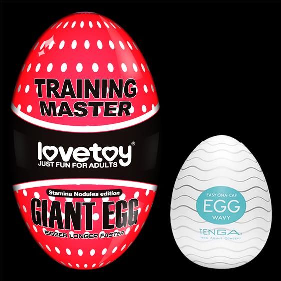 Мастурбатор - Traning Master Giant Egg Masturbator Red | Зображення 3