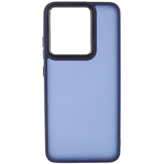Чехол TPU+PC Lyon Frosted для Xiaomi Redmi 12C Navy Blue | Зображення 1