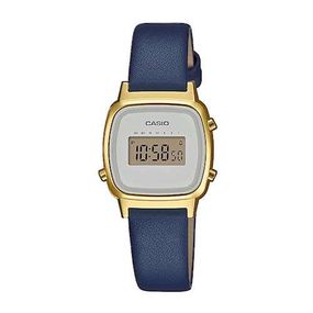Годинники жіночі наручні кварцові оригінальні Casio Collection LA670WEFL-2EF Японія з шкіряним ремінцем