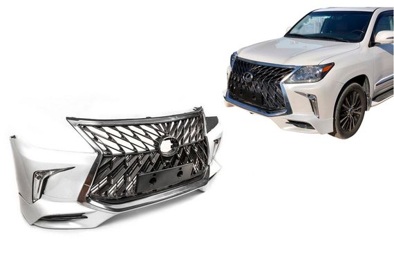 Передний бампер для 2008-2015 в стиле рестайлинга (под покраску) для Lexus LX570 / 450d