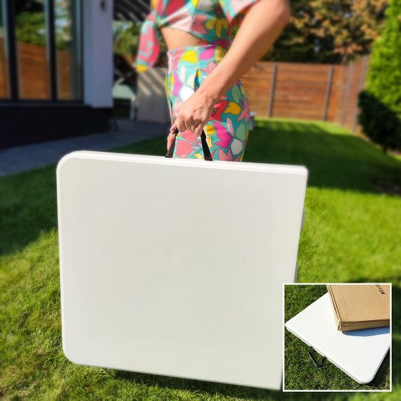 Складний стіл (2 рівня регулювання висоти) 122*61*74см SW-00001606 | Зображення 8