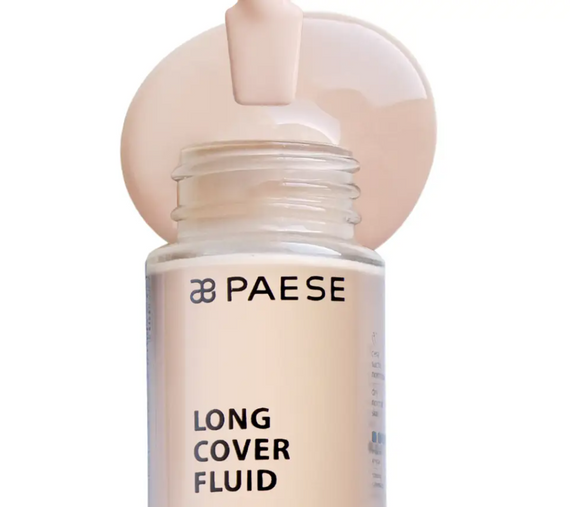 Тональный крем Paese Long Cover Fluid - 0,5 ivory (30 мл) | Зображення 1