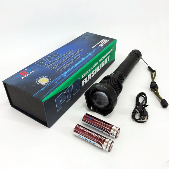 Фонарик светодиодный для туриста X-Balog BL-X92-P70, Компактный аккумуляторный фонарь NJ-86