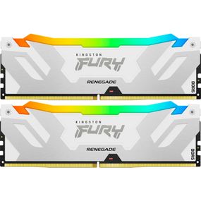 Модуль пам&#039;яті для комп&#039;ютера DDR5 32GB (2x16GB) 8000 MHz Renegade RGB White XMP Kingston Fury (ex.HyperX) (KF580C38RWAK2-32)
