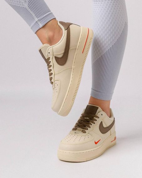 Жіночі кросівки  Air Force 1 Winter Beige Brow, В'єтнам, хутро | Зображення 4