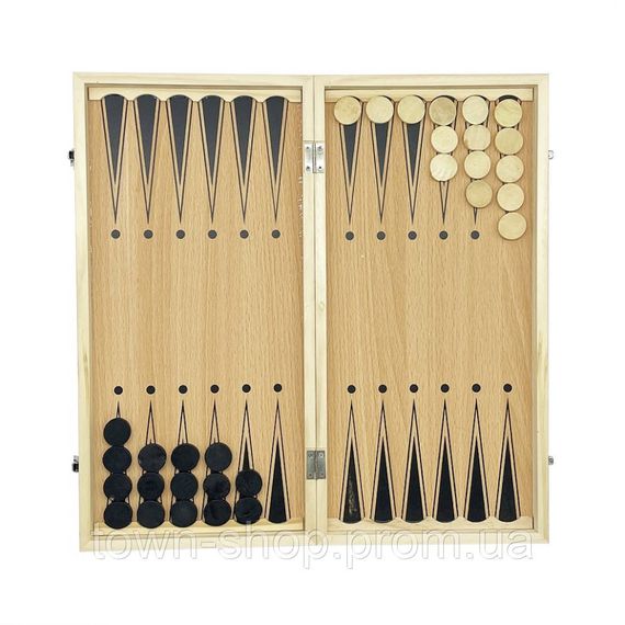 Набор настольных игр "Шахматы, нарды, шашки 3 в 1" Set1 NE-LG-11 игровое поле 40х40 см | Зображення 1