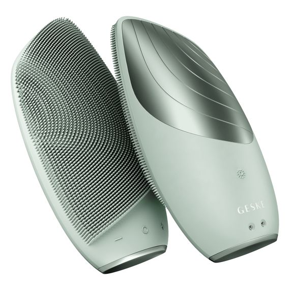 Електронна звукова термо щітка для обличчя GESKE Sonic Thermo Facial Brush 6в1 green | Зображення 5