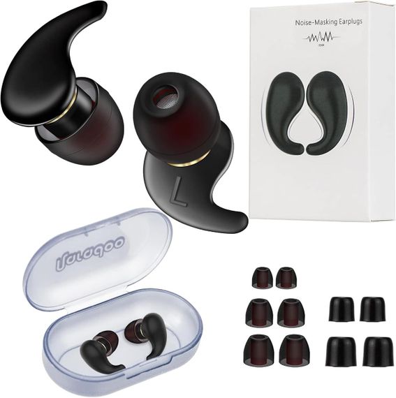 Беруші Naradoo 32дБ силіконові багаторазові для сну, шумозахисту, подорожей, плавання, концертів, кейс