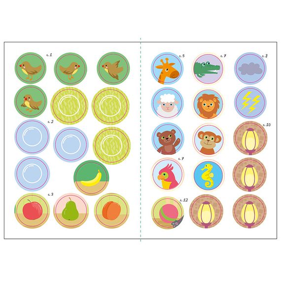 Книжка с наклейками Малыш Кис-Кис "Мои эмоции" 1841001, 12 страниц | Зображення 3