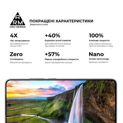 Стекло защитное Armorstandart ArmorStandart Pro Xiaomi Poco F7 Pro Black (ARM80413) | Зображення 4
