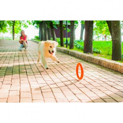 Игрушка для собак Collar PitchDog Кольцо для апортировки 28 см оранжевое (62384) | Зображення 4