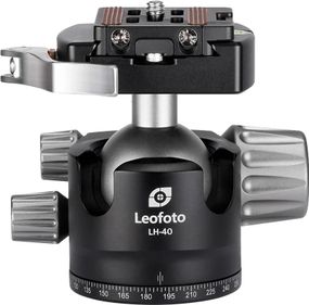 Головка штативна Leofoto LH-40LR+NP-50 шарова с затискачем ARCA. Шар: 40 мм