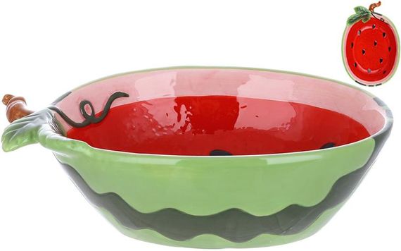 Салатник керамічний "Bright Fruits Watermelon" 750мл, Кавун | Зображення 1