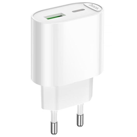 СЗУ Hoco C109A Fighter PD20W+QC3.0 (1USB-A/1C) White