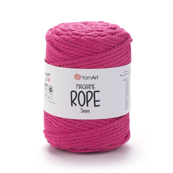 Пряжа YarnArt Macrame Rope 5 мм 803 бавовняний шнур для макраме, панно та кашпо
