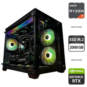 Збірка на замовлення: ігровий ПК AeroCool Dryft Mini Tower / AMD Ryzen 7 7800X3D (8 (16) ядер по 4,2 - 5,0 ГГц) / 32 ГБ DDR5 / 2000 ГБ SSD M.2 / nVidia GeForce RTX 5070, 12 ГБ GDDR7, 192-bit / 750 Вт