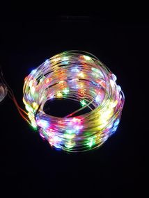 Гирлянда от USB "светодиодные капли" 10м, 100LED, мультицвет, 8 режимов + пульт