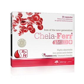 Микроэлемент Железо для спорта Olimp Nutrition Chela-Ferr Med 30 Caps