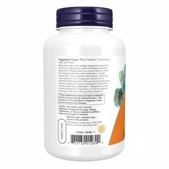 Magnesium Glycinate - 180 tabs | Зображення 2