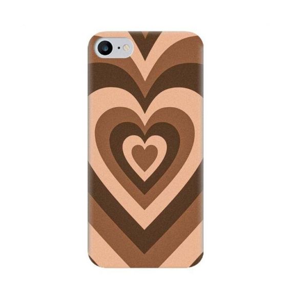 Чохол з унікальним дизайном для iPhone 7/ iPhone 8 / iPhone SE 2 2020 / iPhone SE 3 2022 З принтом «сердечко коричневе»