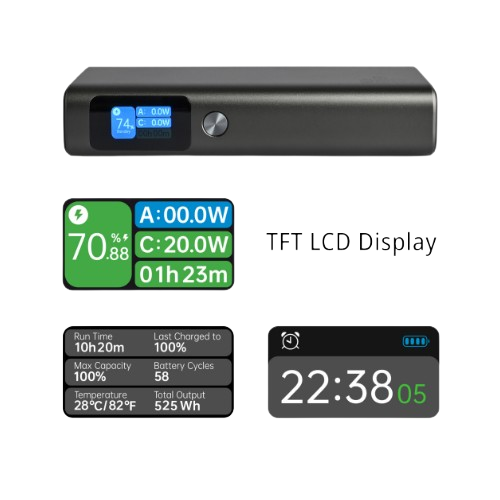 Павербанк 20000 mAh Videx VPB-323 100W PD LED дисплей чорний | Зображення 9