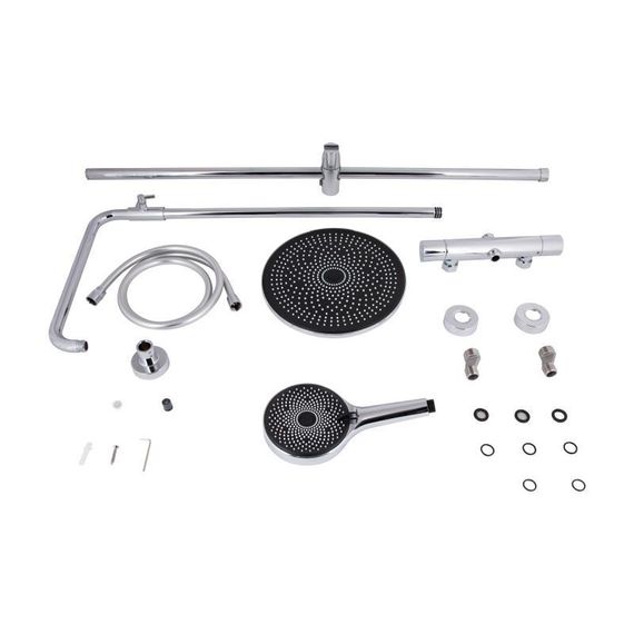 Душова система універсальна Qtap Sloup термостатична на два споживача QTSL57103ONC Chrome | Зображення 7