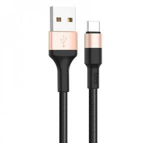 Кабель Hoco X26 Xpress Type-C (1m) black/gold
