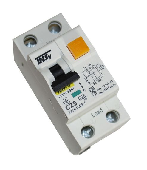 Автоматичний вимикач диференційного струму АВДс-18 2Р 25А 30мА тип АС 6 кА х-ка С Ny95506288 | Зображення 5