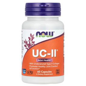 Неденатурированный коллаген II типу NOW UC-II TYPE II COLLAGEN 40MG 60 Capsules