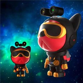 Проектор зоряного неба у вигляді собаки Nebula Dog Projector із 2 лазерами з пультом від USB