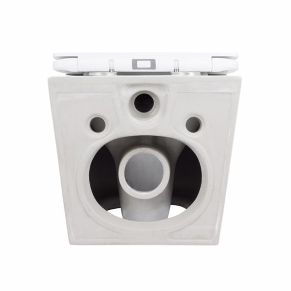 Унитаз подвесной Qtap Swan безободковый с седалием Soft-close QT16335178W | Зображення 6