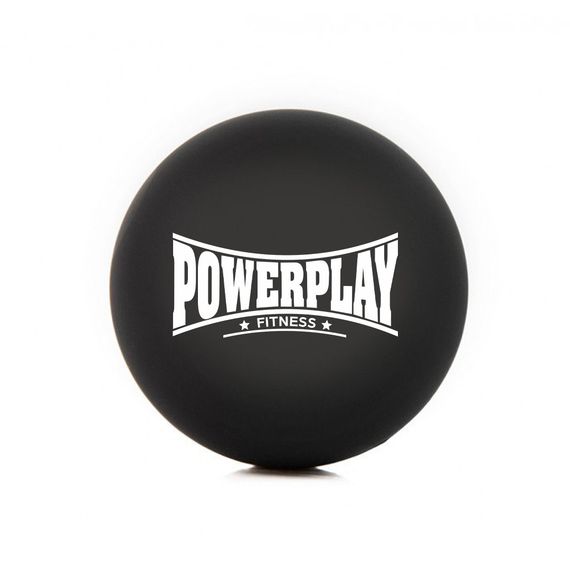 Массажный силиконовый мяч Паверплей PP-4354 Silicone Lacrosse Ball (6.3см.) Черный